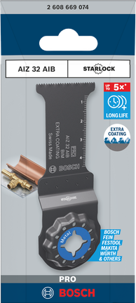 Hoja multiherramienta Bosch PRO AIZ 32 AIB 32×50 mm.